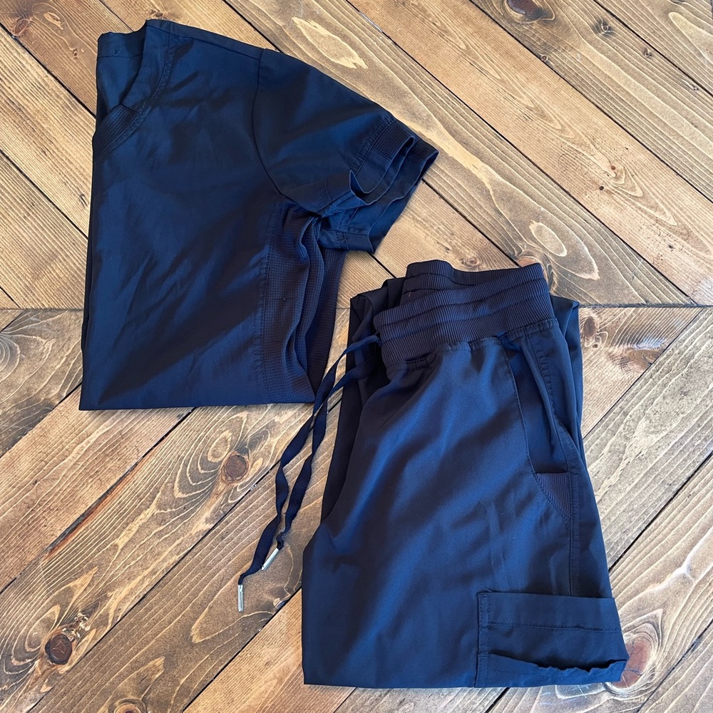 White Cross Fit Scrubs